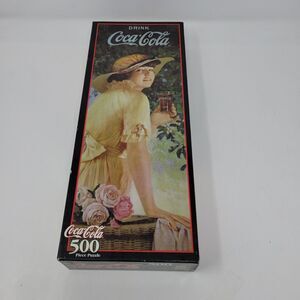 Coca-Cola Puzzle Summer Refreshment Art Roses 500 Piece Jigsaw 1999 Made in USA
